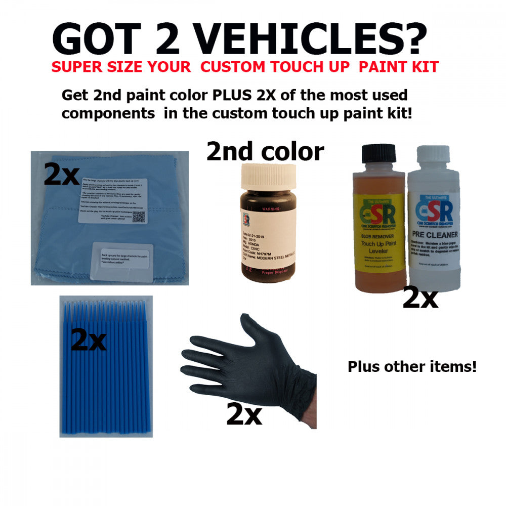 2nd paint color PLUS SUPER SIZE TOUCH UP PAINT KIT