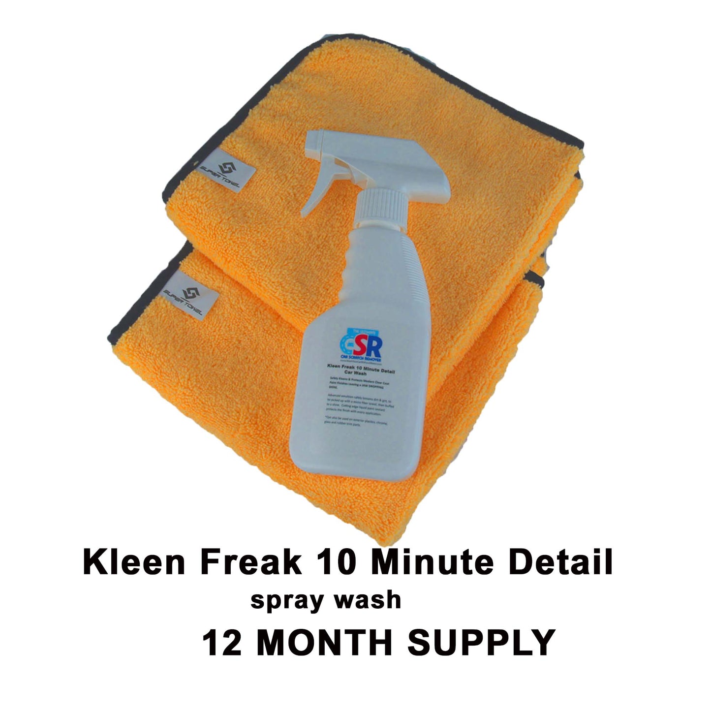 Kleen Freak 10 Minute Detail Car Wash 12 Month Supply