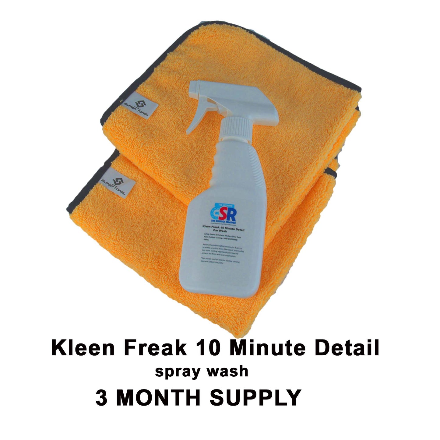 Kleen Freak 10 Minute Detail Car Wash 3 Month Supply